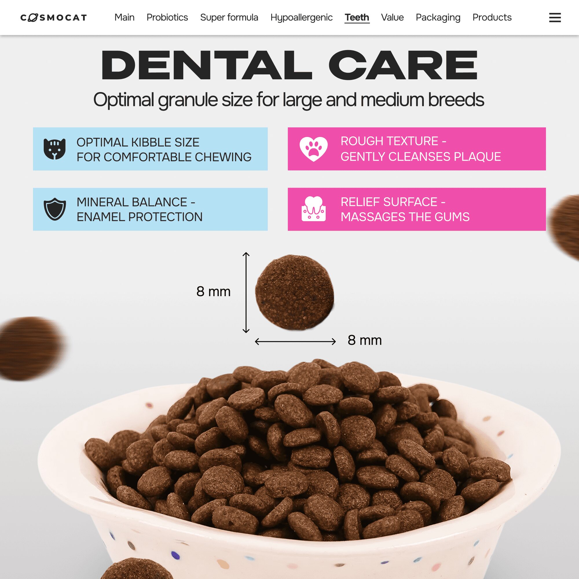 Cosmocat Dry Food Duck Probiotics Sterilised 1.8 KG